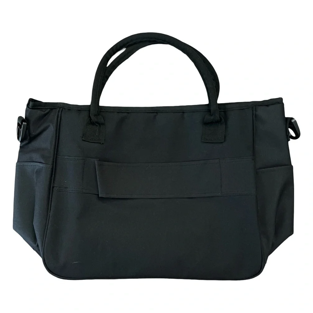 Black Zippered Tote Shoulder Crossbody Travel Bag Chukchansi Casino - Picture 2 of 7